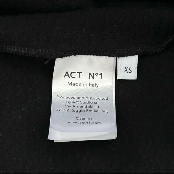 ACT N1 Made in Italy Mini Sweatdress With Tulle in black - Picture 12 of 15
